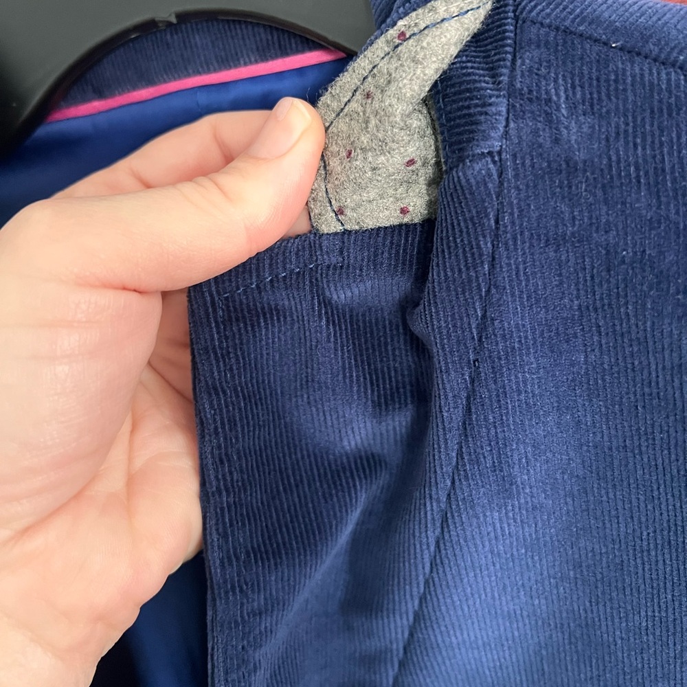 EUC Talbots Corduroy Blazer Navy Two Gold Buttons size 6 - Picture 7 of 7